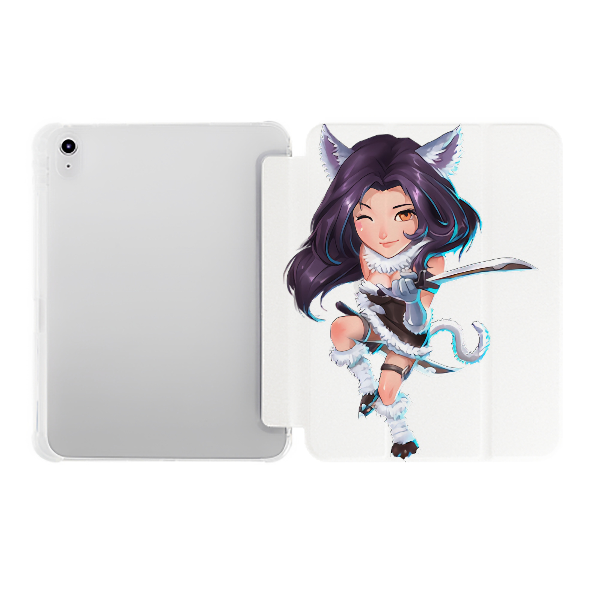 （画像用） リーグ・オブ・レジェンド League of Legends LOL IPad ケース ペン収納付き 三つ折りスタンド PUレザー×シリコン 対応機種9.5/10.5/10.9インチ